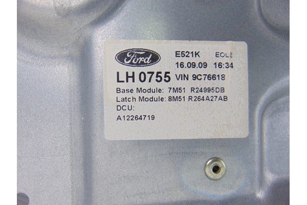 Elevalunas trasero izquierdo, Ford C-max (CB3)(2007) Ambiente 2009, 7M5T-14B534AD