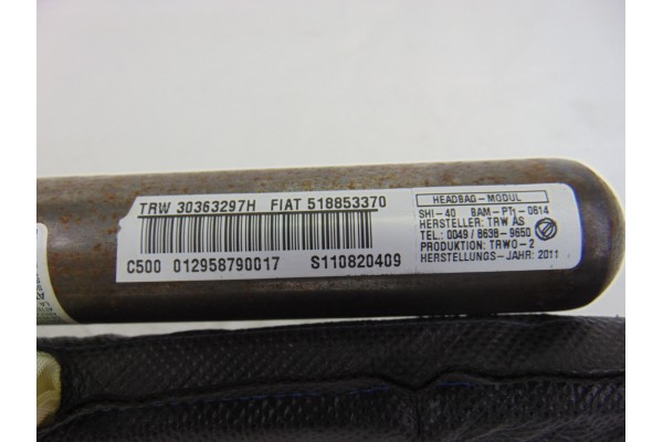 518853370 AIRBAG CORTINA DELANTERO DERECHO FIAT III EVO PUNTO (199)