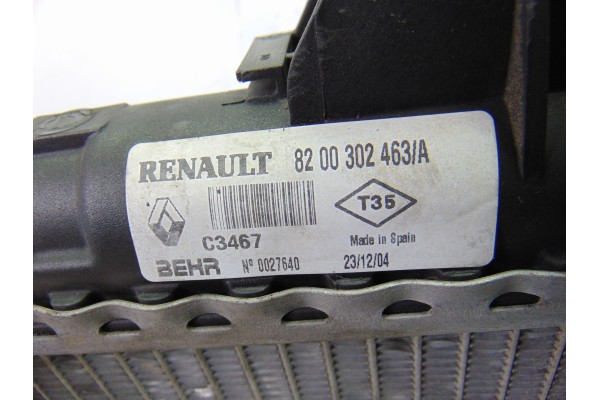 Radiador agua, Renault Espace Iv (JK0) Authentique 2005, 8200302463