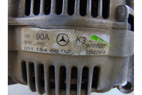 Alternador, Mercedes-benz Clase a (Bm 168) 160 (168.033) 2000, 0111545602