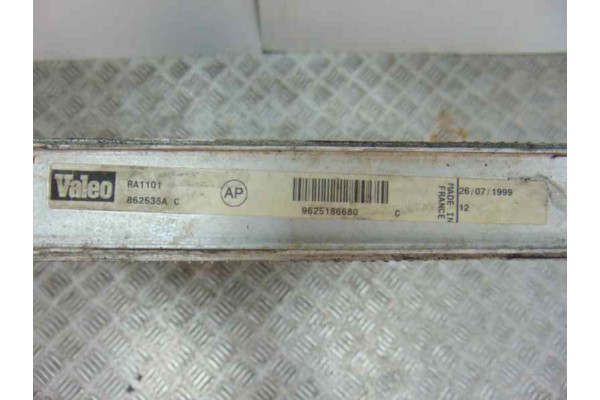 Radiador agua, Peugeot 206 Xr 1999, 9625186680
