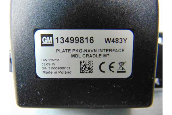 Módulo electrónico, Opel Astra K Berlina 5P Dynamic Start/Stop 2015, 13499816 usado 5