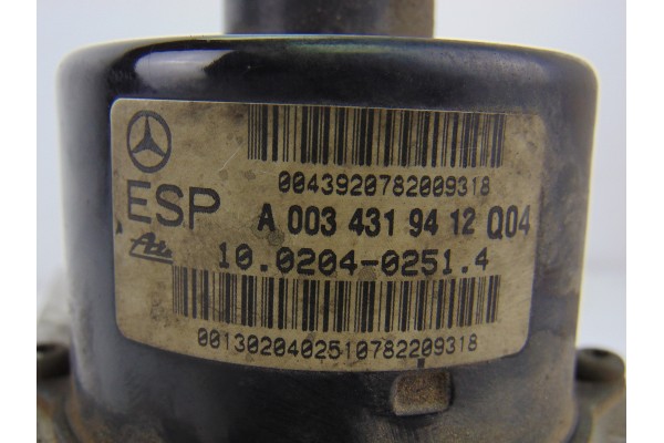 Abs, Mercedes-benz Clase C (Bm 203) Sportcoupe C 220 Cdi (203.706) 2004, A0034319412