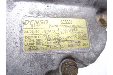 Compresor aire acondicionado, Fiat Ii Punto (188) Berlina 1.2 Classic Natural Power 2004