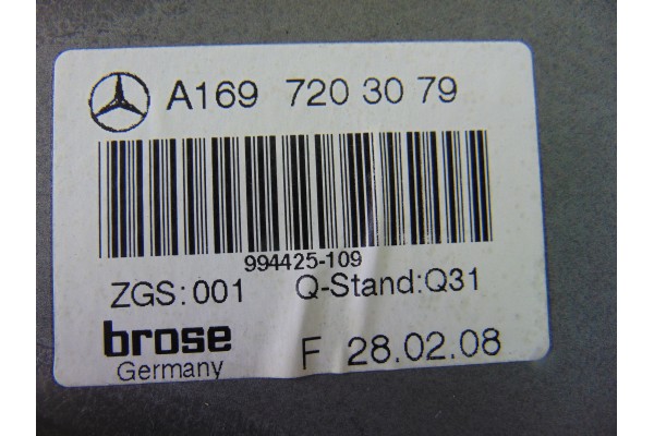 Elevalunas delantero derecho, Mercedes-benz Clase B (Bm 245) 200 (245.233) 2008, A1697203079 usado 5