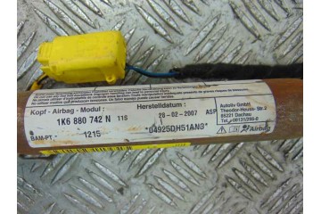 Airbag cortina delantero derecho, Volkswagen Golf V (1K1)(10.2003) Highline, 1K6880742N