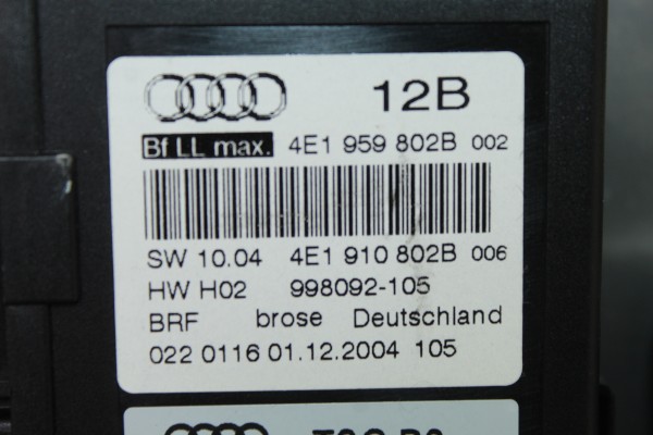 Elevalunas delantero derecho, Audi A8 (4E) 3.0 TDI Quattro 2005, 4E1959802B