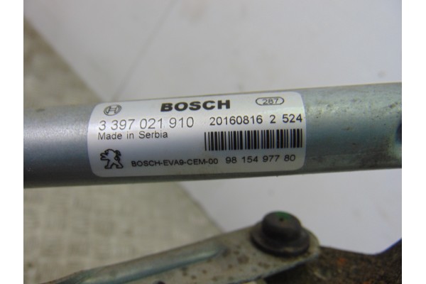 Motor limpia delantero, Peugeot 208 GT Line 2016, 0390241589