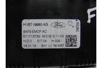 Mando climatizador, Ford Fiesta (CE1) Trend 2018, H1BT-19980-AG