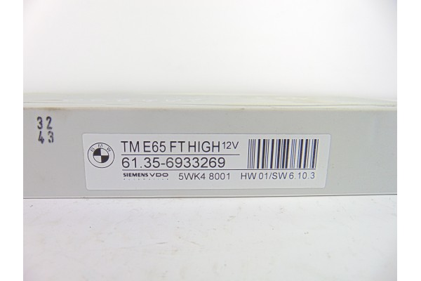Módulo electrónico, BMW Serie 7 (E65/E66) 740d 2007, 6933269 usado 5