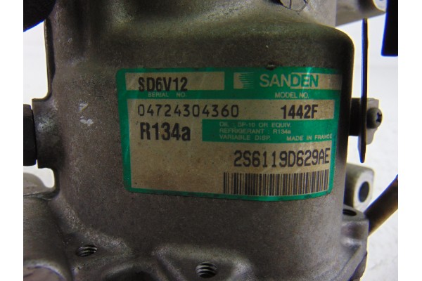 Compresor aire acondicionado, Ford Fiesta (Cbk) Ambiente 2003, 2S6119D629AE