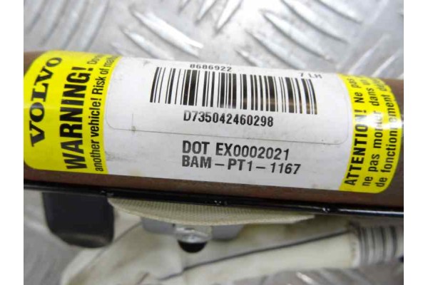 Airbag cortina delantero izquierdo, Volvo XC90 2.4 D Kinetic Geartronic (5 asientos) 2004, 8686922