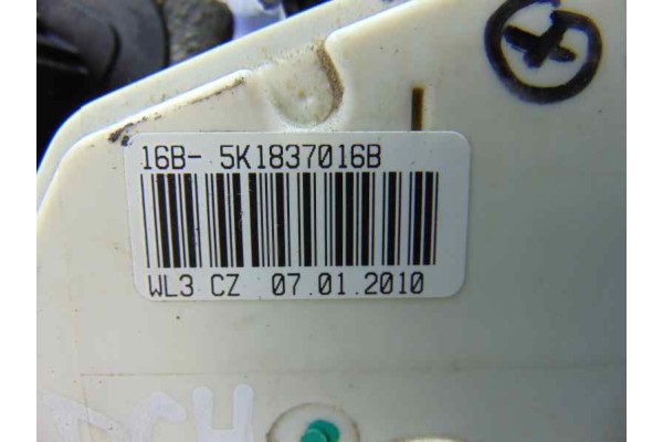 Cerradura puerta delantera derecha, Volkswagen Polo V (6R1) Gti 2011, 5K1837016B