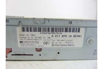 Sistema navegacion gps, Mercedes-benz Clase e (Bm 211) Berlina E 320 Cdi (211.022) 2007, A2118701085