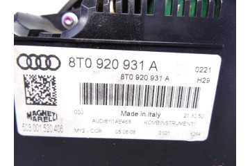 Cuadro instrumentos, Audi A5 Coupe (8T) 2.7 Tdi 2008, 8T0920931A