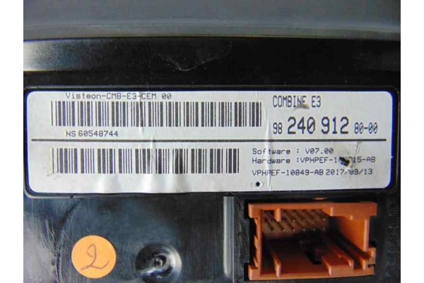 Cuadro instrumentos, Citroen C4 Cactus Shine 2018, 9824091280 usado 5