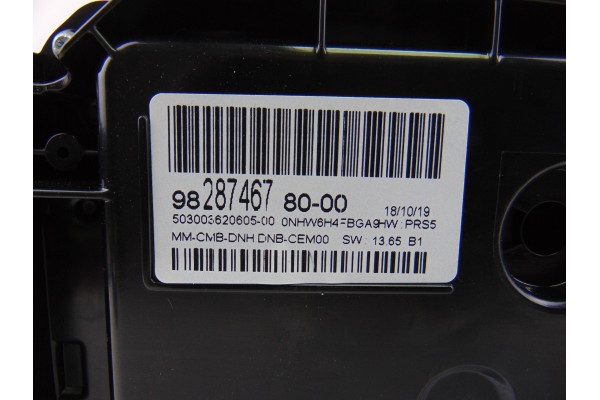 Cuadro instrumentos, Peugeot 508 GT Line 2018, 9828746780
