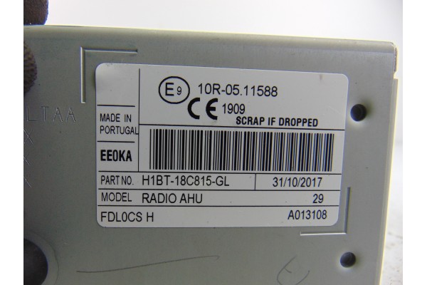 Sistema navegacion gps, Ford Fiesta (CE1) Cool&Connect 2017, H1BT-18C815-GL