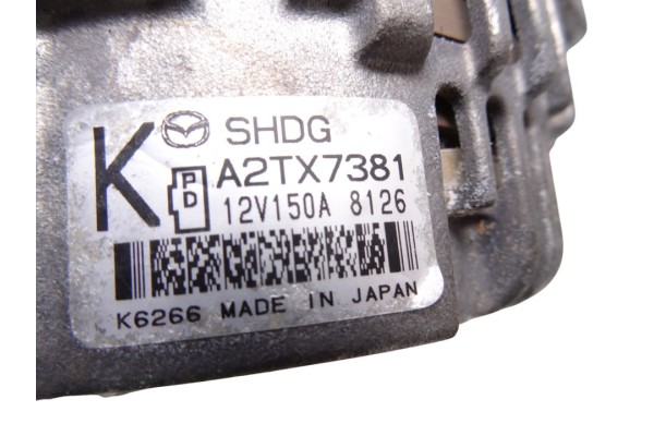 Alternador, Mazda CX-5 (Kf) Evolution 2WD 2018, A2TX7381