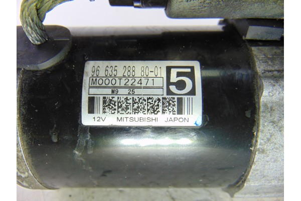 Motor arranque, Peugeot 3008 Confort 2009, 9663528880
