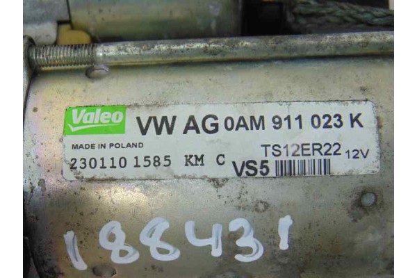 Motor arranque, Volkswagen Polo V (6R1) Gti 2011, 0AM911023K