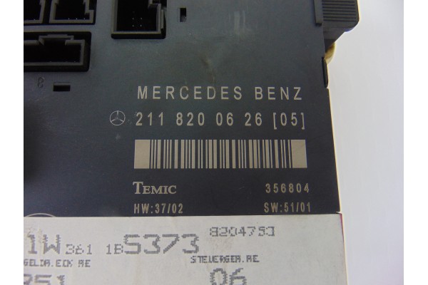 Módulo electrónico, Mercedes-benz Clase e (Bm 211) Berlina E 270 Cdi (211.016) 2003, 2118200626