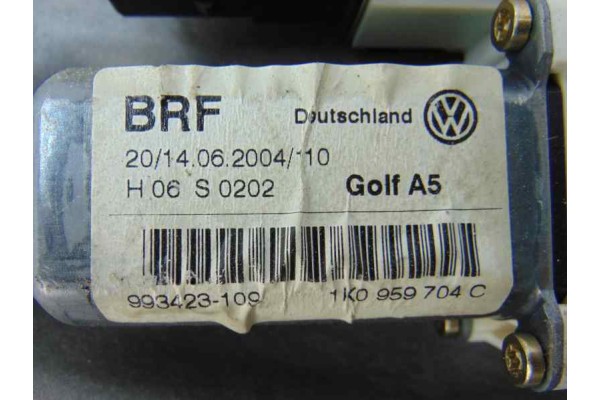 Elevalunas trasero derecho, Volkswagen Golf V (1K1)(10.2003) Trendline 2004, 1K0959704C