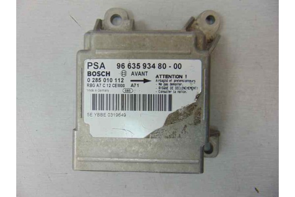 Centralita airbag, Peugeot 207 Confort, 9663593480