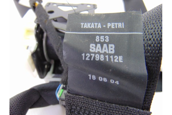 12798112E CINTURON SEGURIDAD TRASERO IZQUIERDO SAAB 9-3 CABRIOLET 1.8 T Linear 2004 12798112E 205563 SAAB - 2