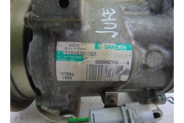 Compresor aire acondicionado, Nissan Juke (F15E) Acenta 2013, 92600AZ74A