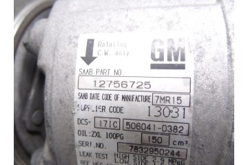 Compresor aire acondicionado, Saab 9-5 Familiar 1.9 TiD Vector 2007, 12756725