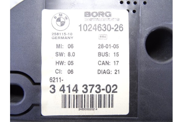 Cuadro instrumentos, BMW Serie X3 (E83) 3.0d 2005, 3414373 usado 5