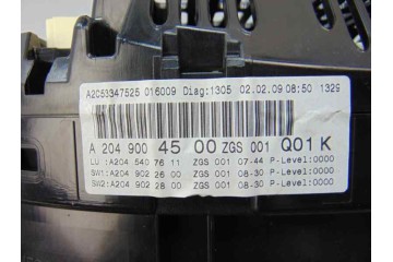 Cuadro instrumentos, Mercedes-benz Clase C (Bm 204) Berlina C 220 Cdi (204.008) 2009, A2049004500