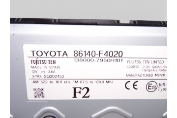 Pantalla multifuncion, Toyota C-hr (X10) Hybrid Active 2018, 86140F4020