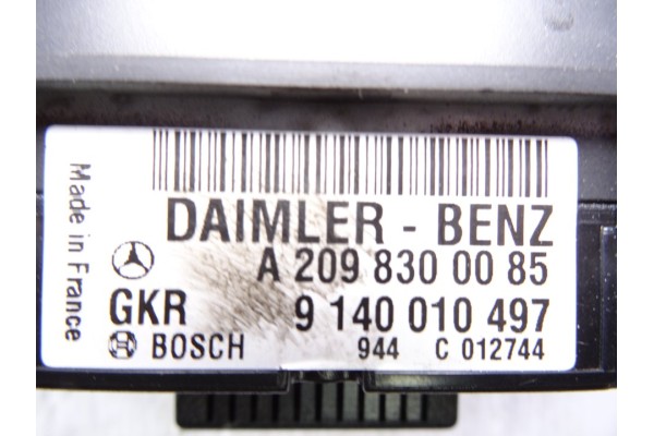 Mando climatizador, Mercedes-benz Clase C (Bm 203) Berlina 220 CDI (203.006) 2002, A2098300085 usado 5
