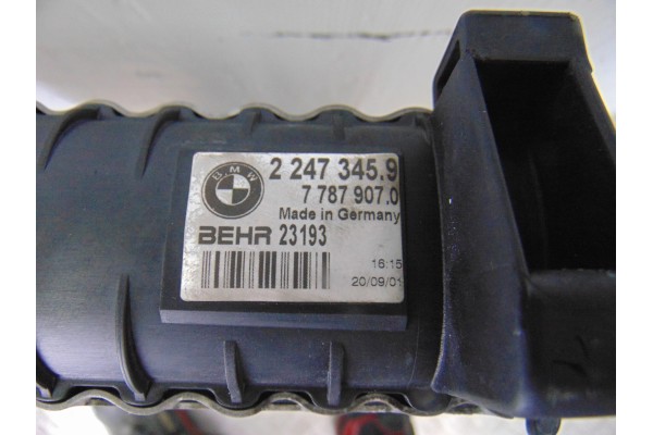 2247344 RADIADOR AGUA BMW SERIE 5 BERLINA (E39) 525d 2001 2247344 206543 BMW - 2