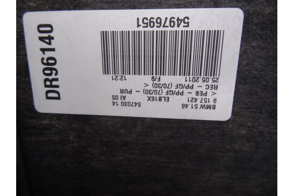 Bandeja trasera, BMW Serie 7 (F01/F02) 740d xDrive 2011, 9129056 usado 5