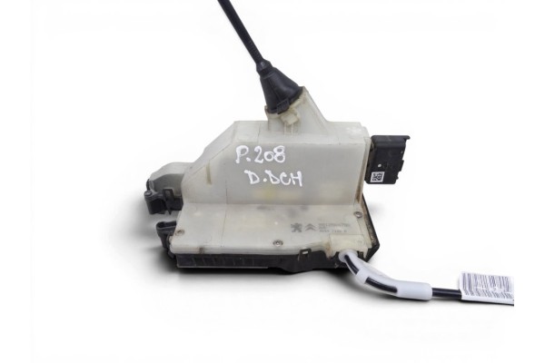Cerradura puerta delantera derecha, Peugeot 208 Style 2016, 9812500780 usado 5
