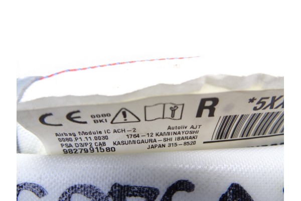 Airbag cortina delantero derecho, Opel Corsa F Edition 2021, 9827991580 usado 5