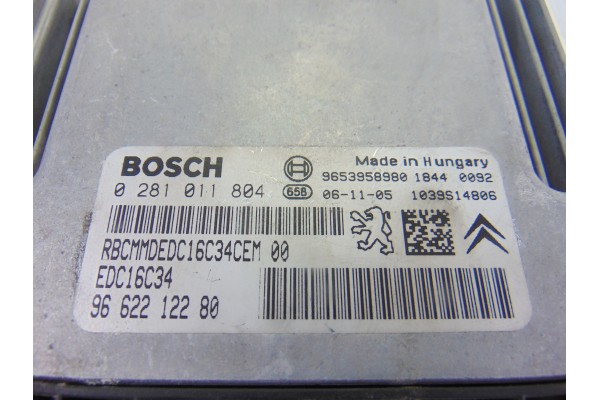 9662212280  CENTRALITA MOTOR UCE CITROEN C3 HDi 92 Collection 2006 9662212280 207230 CITROEN - 1