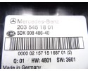 Caja reles / fusibles, Mercedes-benz Clase C (Bm 203) Sportcoupe C 200 Compressor (203.742) 2002, 2035451801