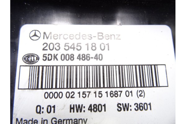 Caja reles / fusibles, Mercedes-benz Clase C (Bm 203) Sportcoupe C 200 Compressor (203.742) 2002, 2035451801 usado 5