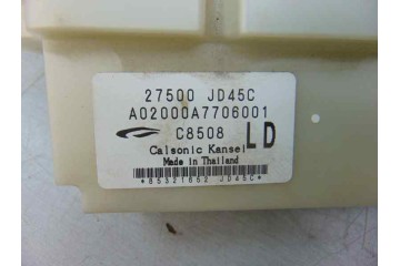 Mando climatizador, Nissan Qashqai (J10) Acenta 2008, 27500JD45C