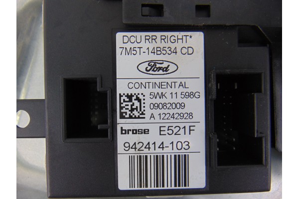 Elevalunas trasero derecho, Ford C-max (CB3)(2007) Ambiente 2009, 7M5T-14B534CD
