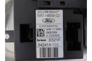 Elevalunas trasero derecho, Ford C-max (CB3)(2007) Ambiente 2009, 7M5T-14B534CD