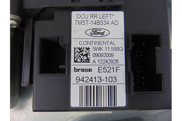 Elevalunas trasero izquierdo, Ford C-max (CB3)(2007) Ambiente 2009, 7M5T-14B534AD