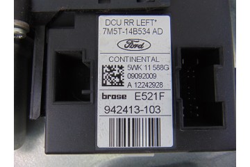Elevalunas trasero izquierdo, Ford C-max (CB3)(2007) Ambiente 2009, 7M5T-14B534AD