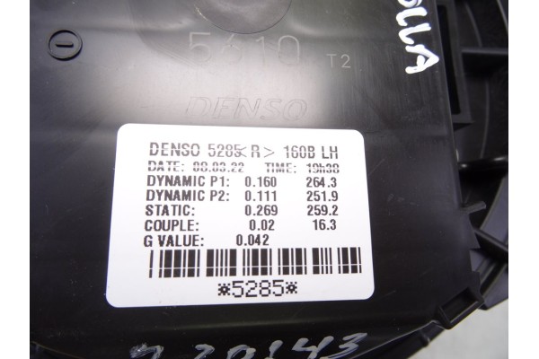 Motor calefaccion, Toyota Corolla (E21) Hybrid Active 2022