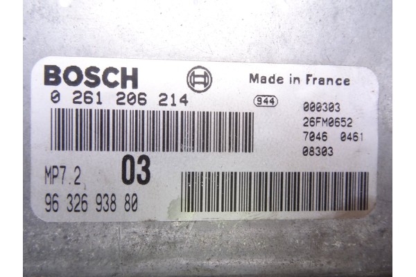 Centralita motor uce, Citroen Xsara Berlina 1.6 Lx 2000, 9632693880 usado 5