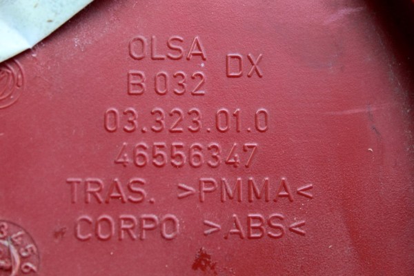Piloto trasero derecho, Alfa Romeo 147 (190) 1.6 T.Spark Distinctive 2002